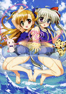 00s 2girls absurd_resolution ahoge art asteion astelion asymmetrical_hair barefoot blonde_hair blue_eyes blush brown_eyes child duo einhard_stratos einhart_stratos feet female fujima_takuya green_eyes green_hair grey_hair hand_holding happy heterochromia high_resolution legs loli lolibooru lolibooru.moe long_hair lyrical_nanoha mahou_shoujo_lyrical_nanoha mahou_shoujo_lyrical_nanoha_strikers mahou_shoujo_lyrical_nanoha_vivid multiple_females official_art ponytail purple_eyes ribbon sacred_heart scan school_swimsuit side_ponytail sky surprised swimsuit takamichi_vivio tied_hair twintails very_high_resolution vivio water water_float wet yande.re young // 2872x4097 // 1.8MB