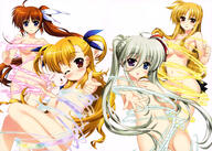 10s 4_females absurd_resolution censored dress einhart_stratos fate_testarossa female fujima_takuya heterochromia high_resolution lyrical_nanoha mahou_shoujo_lyrical_nanoha mahou_shoujo_lyrical_nanoha_vivid multiple_females nude panties questionable sacred_heart school_uniform takamachi_nanoha thigh-highs underwear uniform vivio weapon // 5751x4095 // 2.8MB