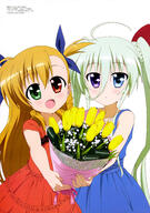 10s 2_females absurd_resolution absurdres ahoge art bangs blue_dress blue_eyes blue_ribbon blush bouquet bow braid child cowboy_shot d dress duplicate einhart_stratos female flat_chest flower foreshortening formal french_braid frilled_dress frills gelbooru giving green_eyes hair_between_eyes hair_bow hair_ribbon happy head_tilt heterochromia high_resolution holding holding_bouquet jewelry long_hair looking_at_viewer lyrical_nanoha mahou_shoujo_lyrical_nanoha mahou_shoujo_lyrical_nanoha_vivid mature megami megami_deluxe multicolored_eyes multiple_females necklace official_art open_mouth orange_hair outstretched_arm parted_lips pink_ribbon purple_eyes red_bow_ornament red_dress red_eyes ribbon scan short_sleeves side-by-side sidelocks sleeveless_dress sleeveless_outfit smile standing tied_hair transparent tulip twintails two_side_up very_long_hair vivio white_hair yamano_masaaki young // 2879x4096 // 1.4MB