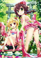 2girls absurd_resolution animal_print armpits art ass bare_legs bare_shoulders barefoot bikini bikini_skirt blonde_hair blue_ribbon blush bow bow_bikini bow_skirt breasts brown_hair cat_print child collarbone copyright d day feet female flat_chest floral_print flower flower_request frilled_bikini frilled_skirt frills from_below fujima_takuya green_eyes hair_between_eyes hair_bow hair_flower hair_ornament hair_ribbon hair_tie hairclip hand_on_floor high_resolution holding item_request jewelry knees_together_feet_apart leaning legs loli lolibooru.moe long_hair looking_at_viewer looking_back low_twintails multiple_females o object_request official_art on_stairs open_mouth original outdoors pink_bikini pink_flower pink_ribbon pink_sarong print_bikini print_bow print_ribbon print_sarong print_skirt red_eyes red_flower ribbon ring rock safe sankaku_channel sarong scan shiny shiny_hair shiny_skin shoulder_blades sitting sitting_on_stairs skindentation skirt small_breasts smile stairs star star_print stone_torii sunlight swimsuit tagme tied_hair toes tongue torii tree tree_shade twintails very_high_resolution viewed_from_below wading water water_balloon white_frills young // 2879x4089 // 2.0MB