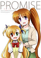 00s 10s 2_females blonde_hair brown_hair female heterochromia kuromitu_(kageneko) long_hair lyrical_nanoha mahou_shoujo_lyrical_nanoha mahou_shoujo_lyrical_nanoha_strikers mahou_shoujo_lyrical_nanoha_vivid mother_and_daughter multiple_females ponytail purple_eyes school_uniform side_ponytail simple_background st._hilde_academy_of_magic_uniform takamachi_nanoha tied_hair twintails two_side_up uniform vivio // 708x1000 // 441.9KB