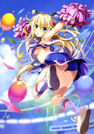 1_female absurd_resolution armpits arms_up art ass balloon blonde_hair blue_eyes blue_skirt blue_sky blush bow breasts buruma buruma_under_skirt cheerleader clothes_lift danbooru day dress embarrassed female footwear fujima_takuya gelbooru hair_bow hair_ornament hairband high_resolution jumping knee_highs large_breasts long_hair looking_at_viewer midriff no_bra open_mouth panties red_hairband red_stripes sankaku_channel scan shirt shoes skindentation skirt skirt_lift sky sleeveless_outfit sleeveless_shirt sneakers solo stadium striped_legwear striped_pattern tongue underboob underwear very_high_resolution white_legwear white_shirt yande.re // 2882x4094 // 1.6MB