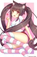 1_female animal_ears animal_tail breasts brown_eyes brown_hair buruma cat_ears cat_tail chocola danbooru danbooru-safebooru ears female gelbooru hair_ribbon hair_tie high_resolution long_hair nekopara open_mouth panties panties_under_buruma paw_pose red_eyes ribbon safe safebooru simple_background sitting small_breasts solo striped_legwear striped_pattern tail thigh-highs tied_hair underwear very_long_hair white_background ショコラ // 792x1224 // 876.7KB