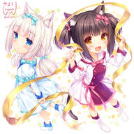 (sayori) 10s 11_aspect_ratio 2017 2girls 3 alternate_hair_length alternate_hairstyle alternative_hairstyle animal_ears animal_tail art artist_name bangs blue_eyes blunt_bangs blush boots bow brown_hair cat_ears cat_tail child chocola_(neko_para) chocola_(sayori) d dated dress duo ears female footwear from_above gelbooru hair_bow hair_ornament happy juliet_sleeves little_girl long_hair long_sleeves looking_at_viewer low_twintails multiple_females nekomimi nekopara official_art open_mouth potential_duplicate puffy_sleeves ribbon safe sankaku_channel sayori short_hair short_twintails slit_pupils smile tail tied_hair twintails vanilla vanilla_(neko_para) vanilla_(sayori) viewed_from_above white_hair yellow_eyes yellow_ribbon young younger // 680x680 // 452.8KB