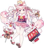 10s 1_female animal_ears animal_tail art azur_lane bangs bell blush canine cat_ears cat_tail cherry_blossoms chestnut_mouth dog dot_nose ears eyebrows eyes_visible_through_hair female floating_hair floral_print flower food frilled_kimono frilled_obi frills fruit full_body fur fur_collar hair_between_eyes hair_bow hair_flower hair_ornament hair_ribbon hair_rings japanese_clothes jingle_bell kimono kisaragi_(azur_lane) knees_together_feet_apart lolibooru lolibooru.moe long_hair long_sleeves mammal mandarin_orange mature mochi mutsuki_(azur_lane) o obi official_art orange pantyhose petals pink pink_eyes pink_hair pink_kimono red_bow_ornament red_ribbon ribbon safe sash shiba_inu shide short_kimono simple_background solo sparkle tabi tachi-e tail tareme_eyes thighband_pantyhose torpedo transparent_background tsukimi_(xiaohuasan) turret wagashi white_legwear wide_sleeves // 932x1024 // 986.7KB