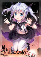 blue_hair chino_kafuu gochuumon_wa_usagi_desu_ka? halloween // 1072x1500 // 993.1KB
