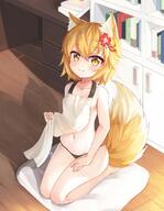 animal_ears belly senko sewayaki_kitsune_no_senko-san tail // 850x1093 // 160.9KB