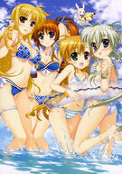 10s 4_females absurd_resolution absurdres ahoge arm_up art ass asteion asymmetrical_hair bandeau bangle bare_legs barefoot bikini blonde_hair blue_eyes blush bracelet breasts brown_eyes brown_hair cleavage d day einhard_stratos einhart_stratos fate_testarossa feet female flat_chest frilled_bikini frills front-tie_top fujima_takuya gelbooru green_eyes green_hair grey_hair group hair_ornament hair_ribbon hair_tie hair_tucking happy heterochromia high_resolution innertube jewelry large_breasts legs long_hair looking_at_viewer lyrical_nanoha mahou_shoujo_lyrical_nanoha mahou_shoujo_lyrical_nanoha_strikers mahou_shoujo_lyrical_nanoha_vivid mature multiple_females navel necklace official_art one_arm_up open_mouth orange_hair polka_dot polka_dot_bikini polka_dot_swimsuit ponytail purple_eyes quartet questionable raised_leg red_eyes red_hair ribbon sacred_heart safe scan shared_innertube shiny shiny_skin side-tie_bikini side_ponytail skindentation sky smile splashing strap_gap striped_bikini striped_pattern striped_swimsuit surprised swimsuit tak takamachi_nanoha takamichi_vivio thigh_strap tied_hair twintails very_high_resolution very_long_hair vivio wading water water_float wet wristband yande.re // 2875x4100 // 1.7MB