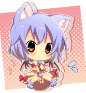 1_female animal_ears bad_id bad_pixiv_id bat_wings blue_hair blush bow cat_ears chibi ears female flying_sweatdrops heart heart-shaped_pupils kemonomimi_mode kumakichi_(toshigat) lavender_hair no_hat no_headwear paws puffy_sleeves red_eyes remilia_scarlet safe short_hair short_sleeves solo symbol-shaped_pupils toshigat touhou wings // 818x884 // 599.7KB