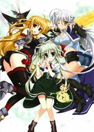 10s 3girls absurd_resolution absurdres animal_ears ass asteion breasts dog_days ears einhart_stratos fate_testarossa female flat_chest fujima_takuya heart heart_hands high_resolution highres large_breasts leonmitchelli_galette_des_rois lion_ears lyrical_nanoha mahou_shoujo_lyrical_nanoha mahou_shoujo_lyrical_nanoha_vivid multiple_females scan tail thigh-highs // 4918x6903 // 2.6MB