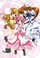 00s 10s 3girls absurd_resolution absurdres ahoge animal_ears art blue_eyes brown_hair cat company_connection crossover dog_days dog_ears ears female fingerless_gloves footwear fujima_takuya gloves green_eyes heart heart_hands heterochromia high_resolution highres legs long_hair looking_at_viewer lyrical_nanoha mahou_shoujo_lyrical_nanoha mahou_shoujo_lyrical_nanoha_strikers mahou_shoujo_lyrical_nanoha_vivid mature millhiore_f_biscotti multiple_females official_art open_mouth pink_hair ponytail purple_eyes red_eyes sacred_heart scan seven_arcs short_hair smile socks tail takamachi_nanoha tareme_eyes tied_hair v very_long_hair vivio // 4212x6061 // 5.9MB