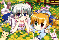 asteion einhart_stratos fujima_takuya heterochromia lyrical_nanoha mahou_shoujo_lyrical_nanoha mahou_shoujo_lyrical_nanoha_vivid questionable sacred_heart thigh-highs vivio // 3538x2437 // 1.6MB