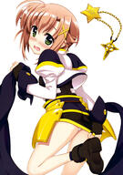 1_female absurdres art black_cape black_dress black_footwear black_gloves black_legwear brown_hair cape cropped_jacket dress eyebrows_visible_through_hair female fingerless_gloves footwear from_behind fujima_takuya hair_ornament high_resolution highres holding_cape jacket lyrical_nanoha mahou_shoujo_lyrical_nanoha_vivid official_art panties pantyshot pantyshot_(standing) puffy_sleeves safe scan short_dress simple_background socks star_saber tagme underwear very_high_resolution white_background white_jacket white_panties white_underwear x_hair_ornament yande.re // 2880x4095 // 1022.1KB