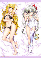 2girls absurd_resolution absurdres art ass_visible_through_thighs black_swimsuit breast_grab censor_hair censored convenient_censoring covered_navel dakimakura eyebrows_visible_through_hair feet female fujima_takuya groin hair_bow hair_censor hair_ornament hair_tie high_resolution highres loli lyrical_nanoha mahou_shoujo_lyrical_nanoha_vivid multiple_females nude one-piece_swimsuit scan shiny_clothes sids swimsuit tagme thigh-highs tied_hair undressing very_high_resolution viewed_from_above white_school_swimsuit young // 2875x4098 // 1.3MB