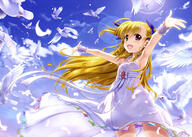 1_female absurd_resolution absurdres animal art asymmetrical_bangs asymmetrical_hair blonde_hair blush clouds eyebrows_visible_through_hair female fujima_takuya hair_ornament hair_tie high_resolution highres loli lolibooru.moe lyrical_nanoha mahou_shoujo_lyrical_nanoha mahou_shoujo_lyrical_nanoha_vivid mature official_art open_hand ponytail questionable sankaku_channel scan tagme takamachi_vivio takamichi_vivio tied_hair very_high_resolution vivio white_feathers white_frills white_hair_ornament white_scrunchie yande.re young // 5749x4097 // 2.7MB