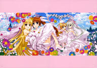 10s 4_females absurd_resolution art blue_eyes blush carrying dress einhart_stratos fate_testarossa female flower footwear fujima_takuya heels heterochromia high_resolution huge_filesize lyrical_nanoha mahou_shoujo_lyrical_nanoha mahou_shoujo_lyrical_nanoha_vivid marriage mature multiple_females no_bra official_art princess_carry red_eyes takamachi_nanoha thigh-highs vivio wedding wedding_dress wife_and_wife yuri // 5771x4093 // 3.2MB