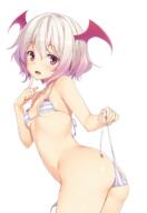 1_female bare_shoulders bikini contentious_content female flat_ass hair_between_the_eyes high_resolution highres in_profile panties panty_pull pink_hair questionable side-tie_bikini simple_background striped_bikini striped_pattern striped_swimsuit swimsuit thighs third-party_edit two-tone_hair two_tone_hair underwear undressing white_background wings yande.re // 1135x1645 // 919.6KB