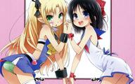 2girls >o ass astarotte_no_omocha! astarotte_ygvar black_hair blonde_hair blue_eyes blush d dress ears female green_eyes green_panties haga_yui hair_ribbon hand_holding high_resolution highres interlocked_fingers konachan.com leaning leaning_forward loli lolicon long_hair lotte_no_omocha! mature multiple_females o open_mouth panties pointy_ears polka_dot polka_dot_panties questionable ribbon sailor_dress short_hair smile tail thigh-highs tied_hair touhara_asuha twintails two_side_up underwear v-shaped_eyebrows v_arms v_arms_duo wallpaper wrist_cuffs young // 1920x1200 // 625.1KB