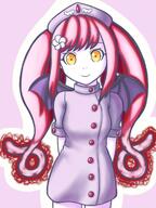 bat_wings ebola ebola-chan ebola_chan flower gelbooru high_resolution mature nurse pink_hair tagme wings // 900x1200 // 242.4KB