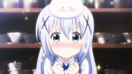 blue_hair chino_kafuu gochuumon_wa_usagi_desu_ka? loli reaction // 500x281 // 814.0KB