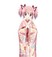 kaname_madoka madoka_magica yukata // 918x1012 // 414.5KB