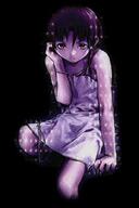 1_female 90s abe_yoshitoshi art chemise danbooru female gelbooru hair_ornament hairclip iwakura_lain low_resolution lowres official_art purple purple_theme safe serial_experiments_lain short_hair sitting solo yoshitoshi_abe // 283x425 // 16.3KB