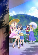 4_females absurdres blue_eyes danbooru dress drill_hair eyes fate fatekaleid fatekaleid_liner_prisma_illya fatestay_night female hair_ornament hair_ribbon hairclip holding_umbrella illyasviel_von_einzbern jacket map medium_breasts miyu_edelfelt multiple_females ohitsu red_eyes ribbons striped_socks tohsaka_rin toosaka_rin umbrella // 2873x4099 // 1.3MB