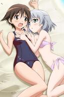 beach strike_witches swimsuit // 600x899 // 126.5KB