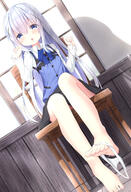 blue_hair chino_kafuu gochuumon_wa_usagi_desu_ka? loli panties // 983x1436 // 1.2MB