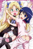 2girls ass astarotte_no_omocha! astarotte_ygvar female loli lotte_no_omocha! multiple_females panties touhara_asuha underwear young // 1360x1984 // 1.4MB