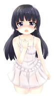 1_female 20171213 black_cat black_eyes black_hair blue_eyes blush dress female gokou_ruri high_resolution highres long_hair mole open_mouth ore_no_imouto_ga_konna_ni_kawaii_wake_ga_nai safe sundress unn40me unname // 684x1200 // 245.1KB