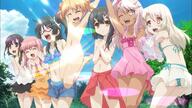 fate fatekaleid illyasviel_von_einzbern kuro_von_einzbern miyu_edelfelt swimsuit // 1280x720 // 216.1KB