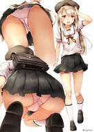 fate fatekaleid fatekaleid_liner_prisma_illya illyasviel_von_einzbern loli panties schoolgirl_uniform white_hair young // 715x1000 // 271.1KB