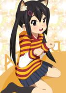 animal_ears azusa_nakano k-on! loli servachok // 1024x1450 // 1011.4KB