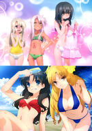 10s 3girls 5_females absurd_resolution absurdres bikini bikini_top bra brown_skin chloe_von_einzbern cleavage covered_nipples cowtits danbooru day drill_hair erect_nipples fate fatekaleid fatekaleid_liner_prisma_illya fatestay_night fate_(series) female firearm green_bra hair_censor high_resolution highres holding_object holding_water_gun illyasviel_von_einzbern kuro_von_einzbern lingerie loli lolibooru lolibooru.moe luviagelita_edelfelt male mature miyu_edelfelt multiple_females nipples panties red_bikini_top swimsuit tattoo tohsaka_rin toosaka_rin topfreedom topless underwear weapon white_panties yande.re yellow_flower yellow_shirt // 2873x4099 // 1.2MB