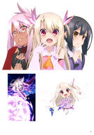 chloe_von_einzbern fate fatekaleid fatekaleid_liner_prisma_illya fatestay_night high_resolution illyasviel_von_einzbern kuro_von_einzbern miyu_edelfelt thigh-highs very_high_resolution // 2865x4092 // 1.0MB