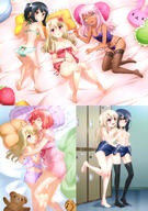 10s 2girls 3girls absurd_resolution absurdres all_fours art ass ass_cutout ass_visible_through_thighs barefoot bed_sheet black_hair black_legwear blonde_hair blue_bow blue_swimsuit blush bow bra breast_grab breasts brown_eyes brown_legwear brown_skin chloe_von_einzbern cleavage convenient_arm d danbooru dark_skin explicit fate fatekaleid fatekaleid_liner_prisma_illya fatestay_night female frilled_pillow frills from_above grabbing green_bra green_panties hair_bow hair_ornament hand_on_another's_head heart heart_pillow high_resolution highres illyasviel_von_einzbern indoors kuro_von_einzbern lesbian lingerie locker locker_room lockers loli lolibooru lolibooru.moe lolicon long_hair looking_at_viewer looking_back lying male mature medium_breasts miyu_edelfelt multiple_females nsfw official_art on_back on_side one_eye_closed one_leg_raised open_mouth panties pillow pink_hair pink_shirt pink_shorts purple_panties purple_shirt purple_shorts raised_leg red_eyes red_hair safe school_swimsuit shirt short_shorts shorts small_breasts smile standing standing_on_one_leg stuffed_animal stuffed_toy swimsuit swimsuit_pull tanaka_(fatekaleid_liner) teddy_bear thigh-highs tied_hair top_pull topless twintails underwear underwear_only white_panties yande.re yellow_eyes yuri // 2871x4098 // 1.2MB