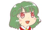 1_female ascot blush booru chibi d female green_hair gyate_gyate kazami_yuuka meme non-web_source open_mouth plaid reaction_images red_eyes safe smile solo touhou // 800x473 // 29.2KB