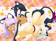 animal_ears fate fatekaleid illyasviel_von_einzbern kuro_von_einzbern miyu_edelfelt tail // 2187x1606 // 1.4MB