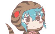 1_female >) animal_hood animal_tail aqua_hair blush_stickers booru closed_mouth crossed_bangs eyebrows_visible_through_hair female flat_color gyaatee_(user_nctj4583) gyate_gyate hood hoodie jitome kemono_friends meme neck_ribbon pink_ribbon sidelocks snake_tail striped_hood striped_hoodie striped_tail tail transparent_background tsuchinoko_(kemono_friends) upper_body v-shaped_eyebrows // 800x500 // 20.2KB