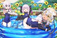 (fate) (santa 3girls ;o >d ^_^ ^o^ ahoge alter arm_belt ass atfbooru.ninja bandage bandaged_arm bandages bangs bare_shoulders belt belt_buckle bent_over black_belt black_boots black_bow black_bowtie black_choker black_footwear black_gloves black_legwear black_neckwear black_ribbon blonde_hair blue_sky blue_swimsuit boots bowtie breasts brick_wall buckle capelet choker cloud collarbone covered_navel d danbooru day doll doll_joints elbow_gloves eyebrows_visible_through_hair eyes_closed fate fateapocrypha fateextra fategrand_order female fence footwear full_body fur fur-trimmed_capelet fur_trim gloves grass green_bow green_bowtie green_eyes green_neckwear green_ribbon grey_hair hair_between_eyes hair_ornament hair_over_shoulder hair_ribbon hands_up headpiece holding jack_the_ripper jack_the_ripper_(fateapocrypha) jeanne jeanne_alter jeanne_alter_(santa_lily)_(fate) jeanne_d'arc_(alter) jeanne_d'arc_(alter)_(santa_lily) jeanne_d'arc_(fate) jeanne_d'arc_(fate)_(all) jeanne_d'arc_alter kneeling knees_up lavender_hair lily) long_hair looking_at_another looking_back multicolored multicolored_ribbon multiple_females navel nursery_rhyme_(fateextra) old_school_swimsuit one-piece_swimsuit one_eye_closed open_mouth outdoors outstretched_arms playing purple_ribbon questionable red_bow_ornament red_bowtie red_neckwear red_ribbon ribbon scar scar_across_eye scar_on_cheek school_swimsuit shiny shiny_hair short_hair shoulder_tattoo silver_hair sitting sky small_breasts smile splashing striped_bow striped_bowtie striped_neckwear striped_pattern striped_ribbon summer_little sunflower swimsuit tattoo thigh-highs thigh_boots tied_hair twin_braids twitter wading_pool water_gun wet white_capelet white_hair yellow_eyes younger “去年のクリスマスイベントがほんとすきなのでサマー・リトル礼装に感謝しかない…後日談ありがとう…🙏” てつぶた // 1447x973 // 2.4MB