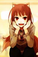 animal_ears holo spice_and_wolf wolf_ears // 514x768 // 57.0KB