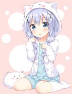 blue_hair chino_kafuu gochuumon_wa_usagi_desu_ka? loli // 1470x1910 // 1.1MB