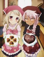 apron cake chloe_von_einzbern cookie fate fatekaleid fatekaleid_liner_prisma_illya illyasviel_von_einzbern kuro_von_einzbern // 1175x1500 // 363.5KB