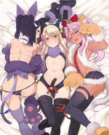 ecchi fate fatekaleid fatekaleid_liner_prisma_illya illyasviel_von_einzbern kuro_von_einzbern miyu_edelfelt // 1200x1491 // 1.5MB