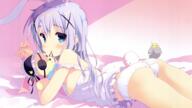 blue_hair chino_kafuu gochuumon_wa_usagi_desu_ka? loli panties wallpaper // 1920x1080 // 2.7MB
