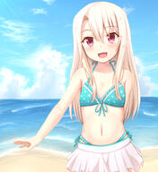 beach fate illyasviel_von_einzbern swimsuit // 1318x1438 // 1.3MB