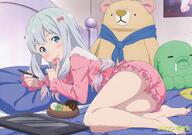 10s 1_female ass bow eromanga_sensei feet female izumi_sagiri kobayashi_shinpei loli pajama pillow pink_ribbon pink_shorts sagiri_izumi yande.re // 2473x1745 // 742.2KB