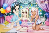 10s 1_female 3girls art barefoot chloe_von_einzbern fate fatekaleid fatekaleid_liner_prisma_illya female illyasviel_von_einzbern kuro_von_einzbern lingerie lolibooru.moe male miyu_edelfelt multiple_females official_art safe socks upscaled // 970x660 // 840.2KB