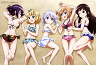 beach blue_hair chino_kafuu chiya_ujimatsu cocoa_hoto gochuumon_wa_usagi_desu_ka? loli rize_tedeza sharo_kirima // 6000x4021 // 3.4MB